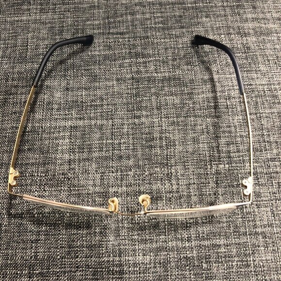 Jins Blue Sapphire Metal Rectangular Semi Rimless LMF-18S-110-858 READ DESCRIPT. - Picture 3 of 9